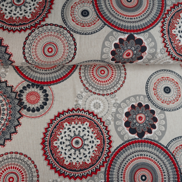 Canvas Mandala rot