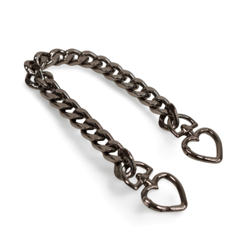 EvLis Taschenkette Herz chrome