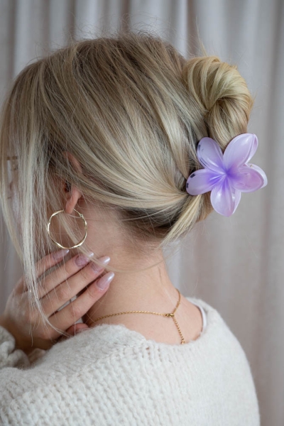Haarklammer Hawaiiblume flieder