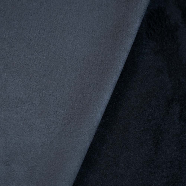 Wildleder Imitat mit Fleece Soft anthra