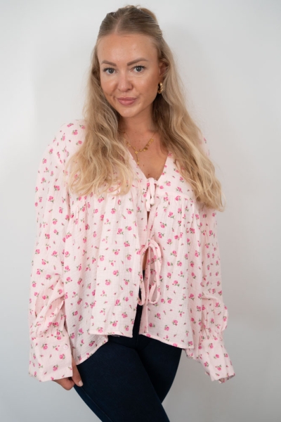 Musselinbluse Rosie pastellrosa