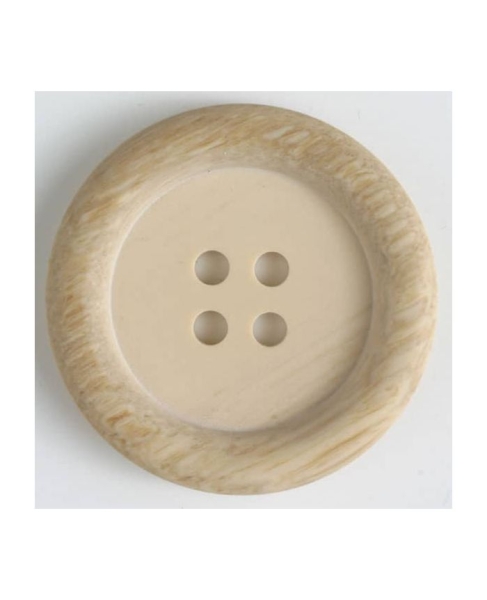 Modeknopf Holzoptik 23mm beige