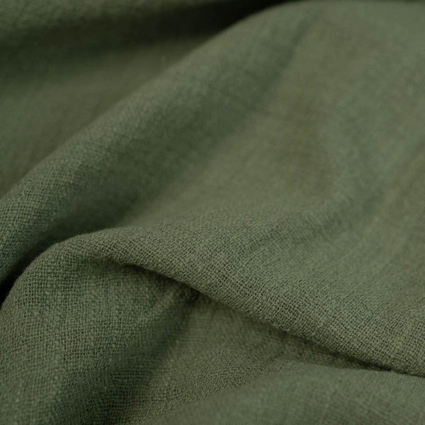 Baumwolle Leinen-Look khaki