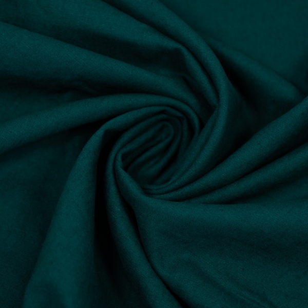 Leinen Baumwolle petrol