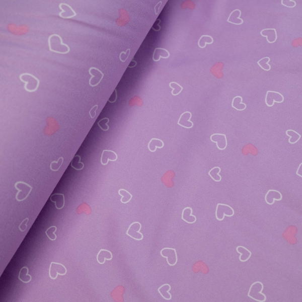 Jersey Soft Skin Herzchen beere