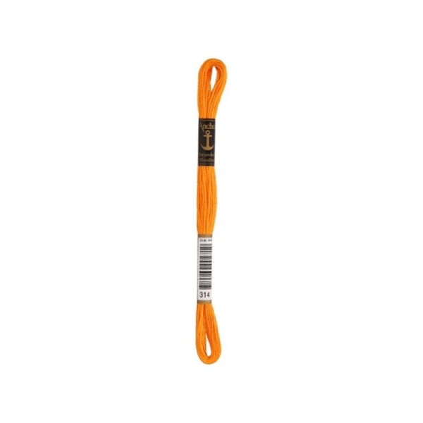 Anchor Sticktwist Garn 6-fädig rotorange hell