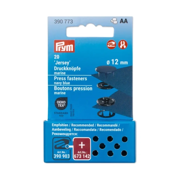Prym NF Druckknöpfe Jersey 12mm marine