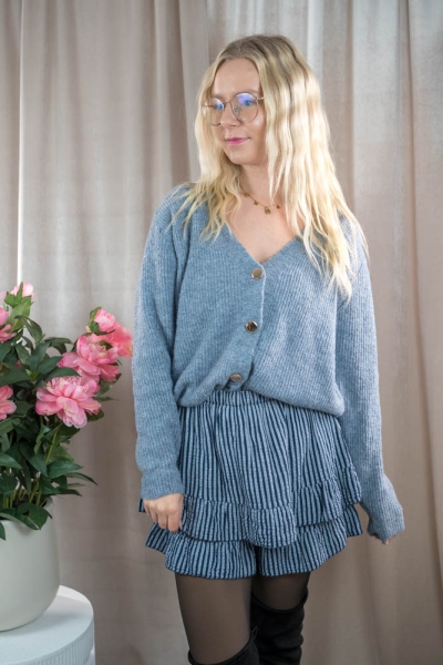 Cardigan Cozy jeansblau
