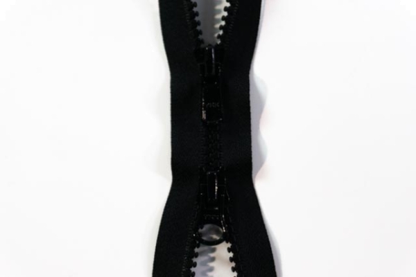 YKK 2-Wege-teilbarer Reißverschluss Jacken Kunststoff grob schwarz 80cm