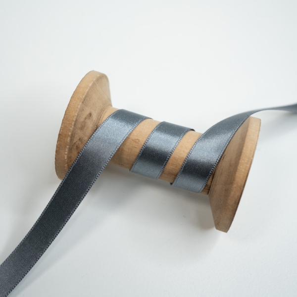 Satinband 12mm grau