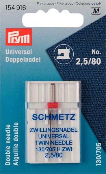 Prym Universal Doppelnadel 2,5/80