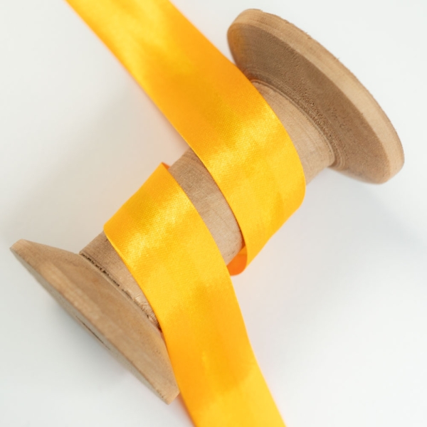 Satin Schrägband 20mm senf