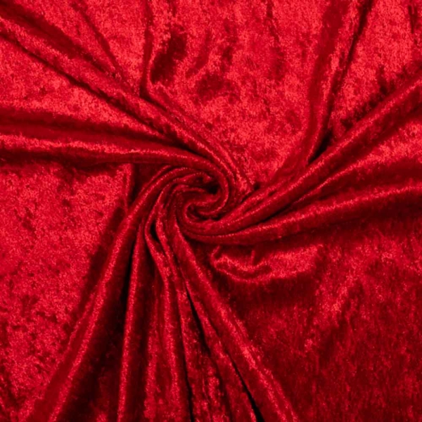 Pannesamt elastisch rot