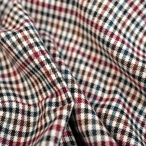 Twill Wool Touch Glenchecks ecru-navy