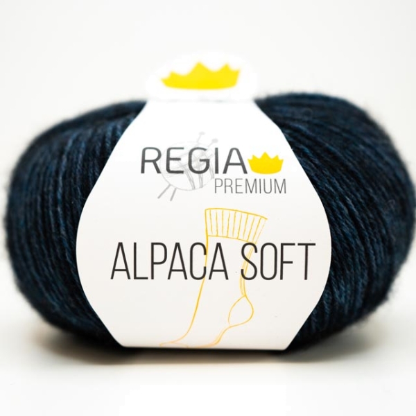 Regia Alpaca Soft Wolle Shaded navy