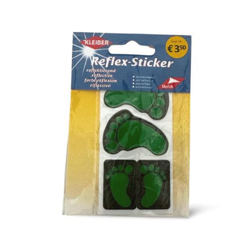 Kleiber Reflex-Sticker Füße grün