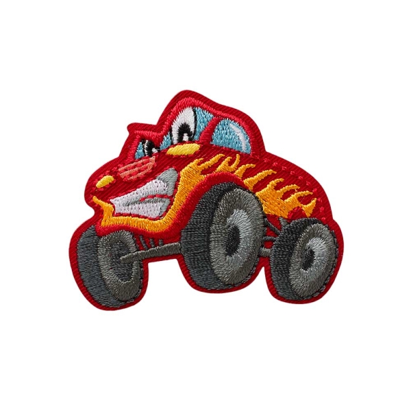 Applikation Monster Truck rot