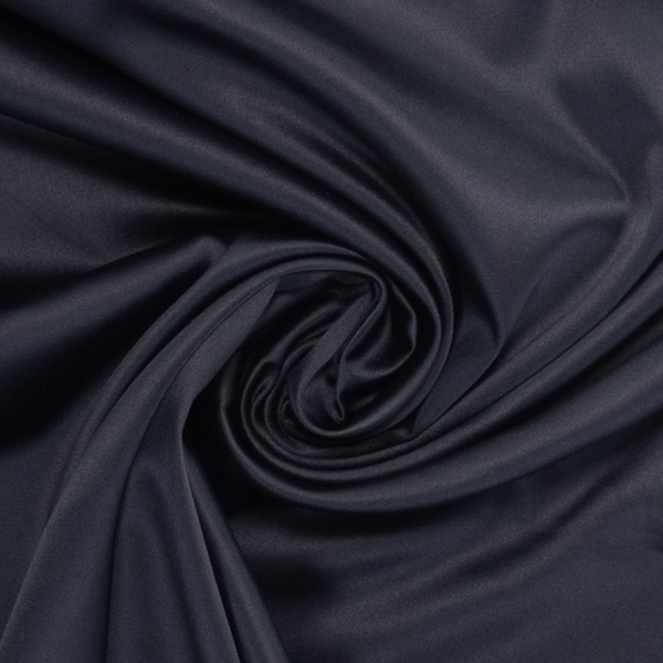 Satin Stretch Glänzend Uni navy