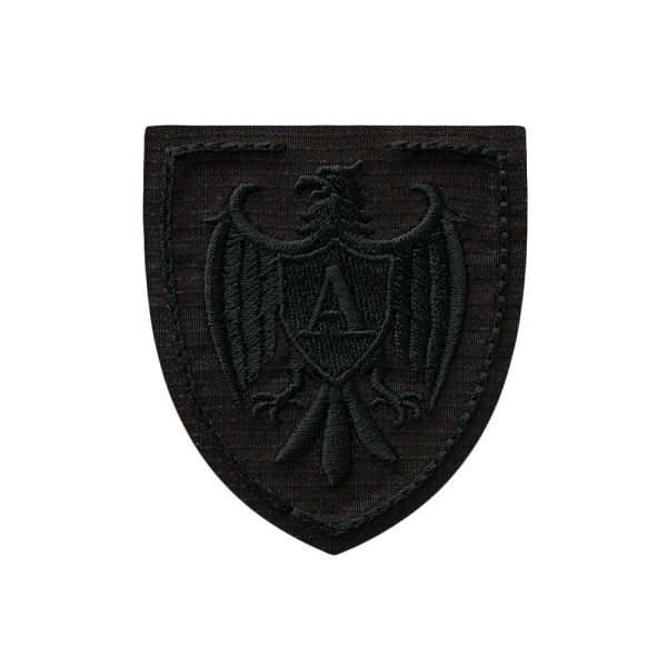 Applikation Wappen Löwe schwarz