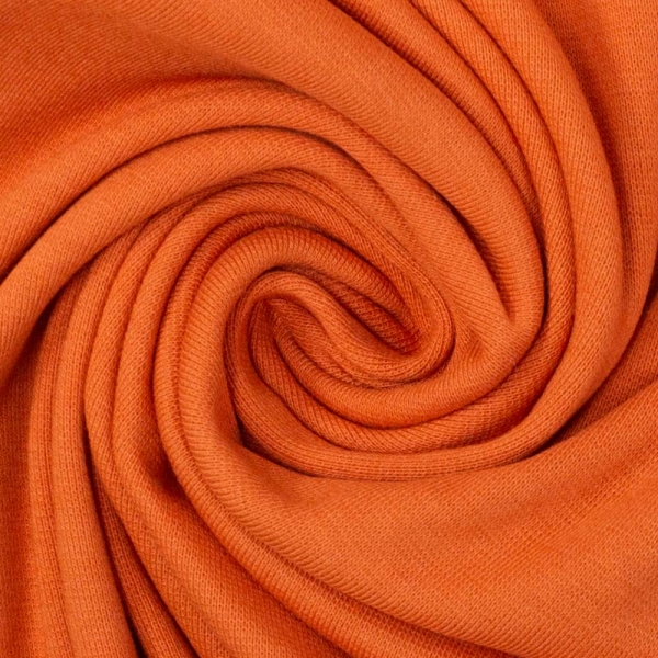 50cm Zuschnitt Bio Bündchen Feinstrick terra