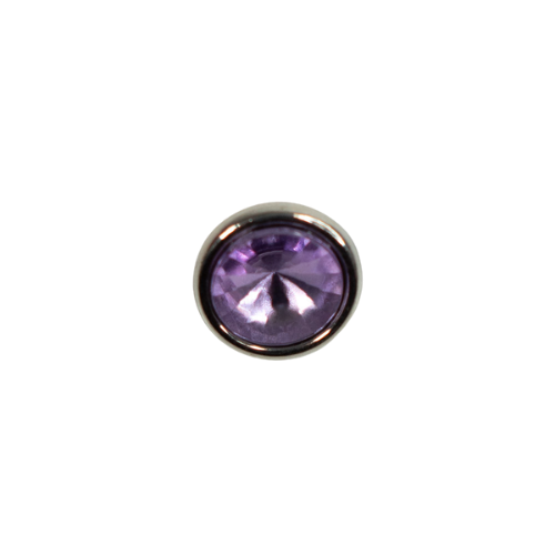 Kopie von Prym Knopf Strassstein 9mm lila