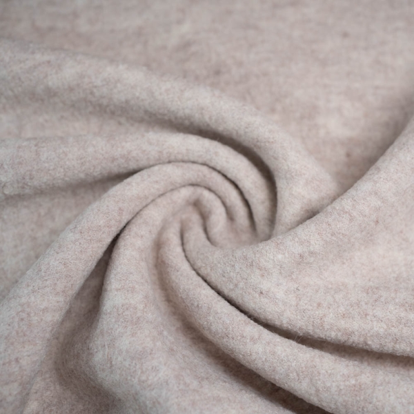 Woll Walkloden hellbeige meliert