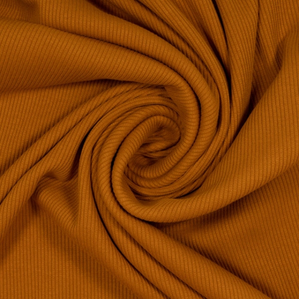 Baumwolljersey Ripp cognac