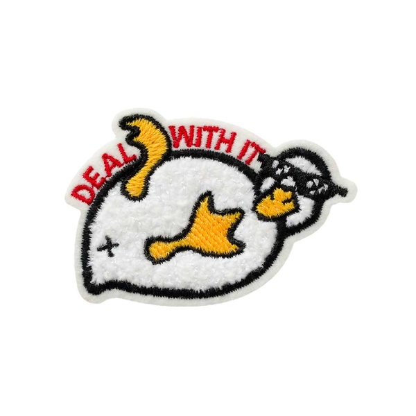 Applikation coole Ente mit Sonnenbrille