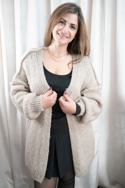 Cardigan SUPER SOFT Caro beige