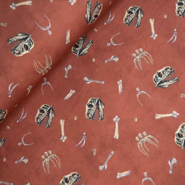 Sweat French Terry Dino Knochen terra