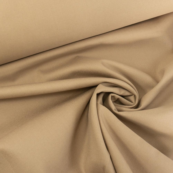 Elastische Baumwollwebware Uni sand