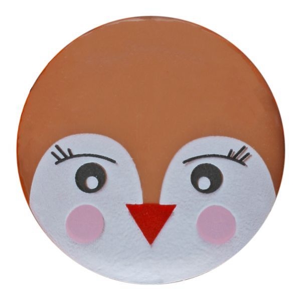 Kinderknopf Vogel 18mm braun