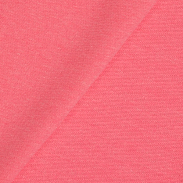 French Terry Sweat Clara meliert neon pink