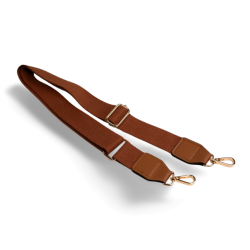 EvLis Taschengurt Fertig Set 3,5cm cognac gold