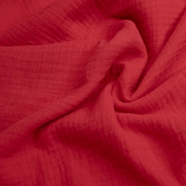 Musselin Double Gauze Amelie rot