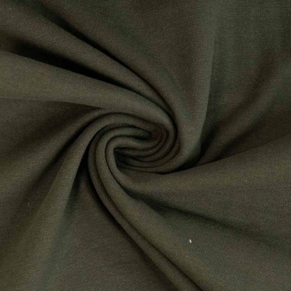 50cm Zuschnitt Feinstrick Bündchen khaki