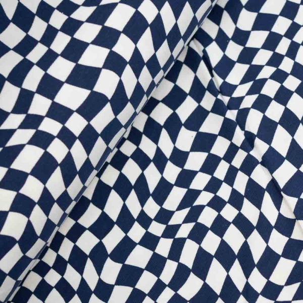 Baumwolljersey Rallye navy