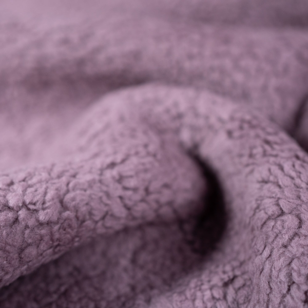Baumwoll Teddyplüsch Premium mauve