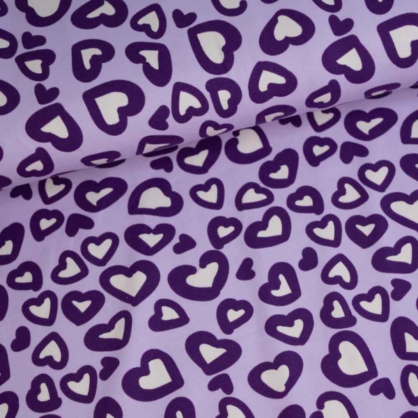 Baumwolljersey Leo Herzen flieder