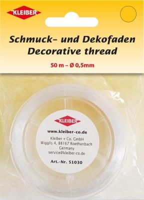 Schmuck - & Dekofaden transparent