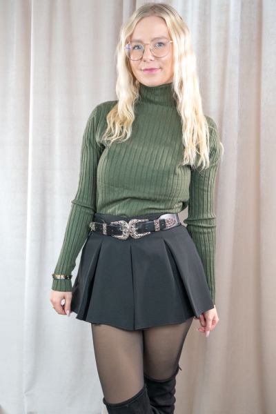 Falten Hosenrock Lea schwarz