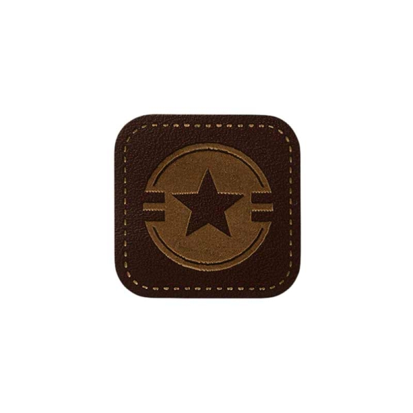 Applikation Leder Stern