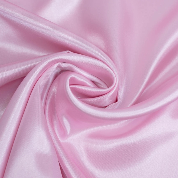 Satin Glänzend Uni rosa