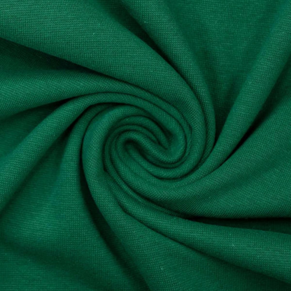 50cm Zuschnitt Feinstrick Bündchen tannengrün