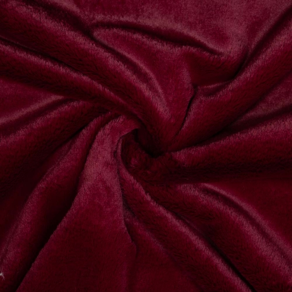 Kunstfell Plüsch Soft bordeaux