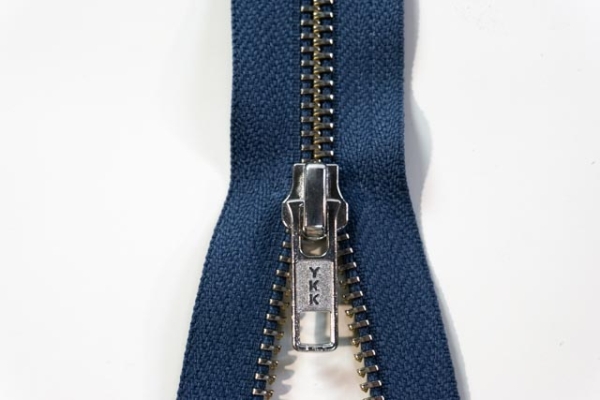 YKK teilbarer Reißverschluss Metall jeansblau