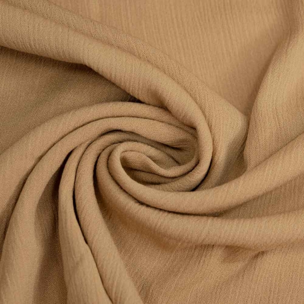 Viskosewebware Crinkle camel