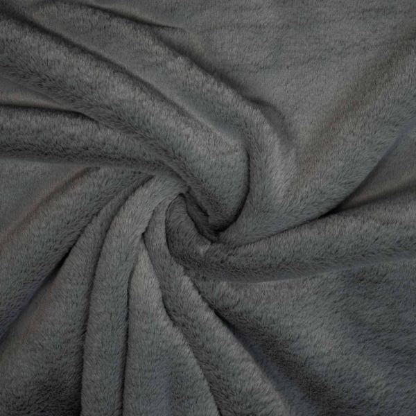 Kunstfell Plüsch Soft grau