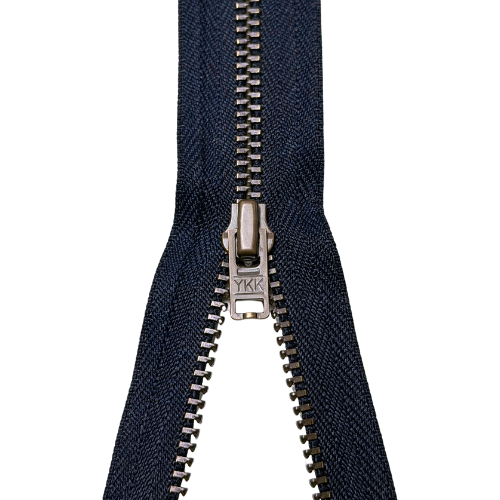YKK nicht teilbarer Reißverschluss Metall navy 8cm