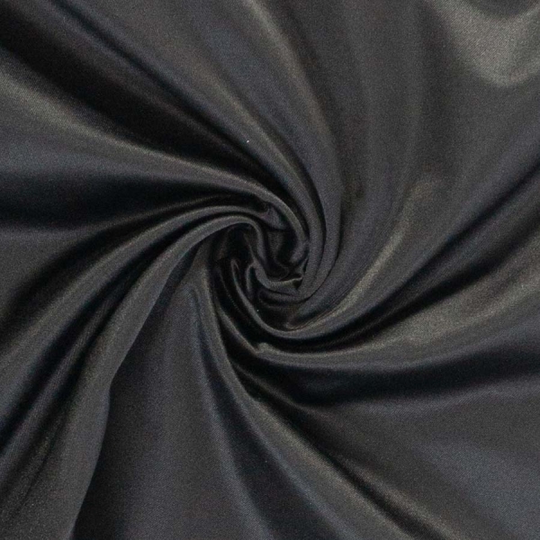 Satin Dekostoff Profiqualität schwarz